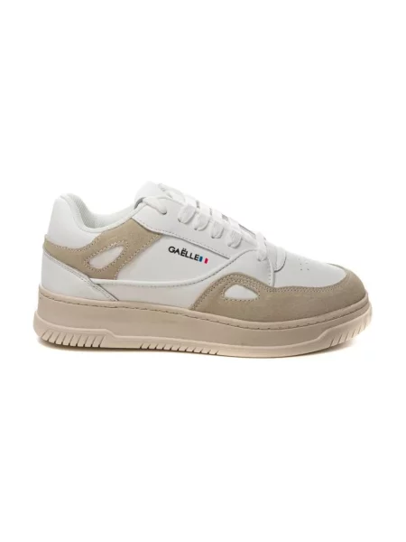 Sneakersy Gaëlle Paris zamszowe białe