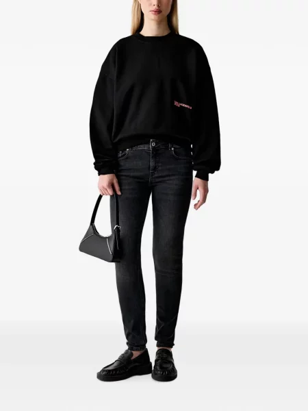 Hanorac Karl Lagerfeld Jeans cu imagine negru