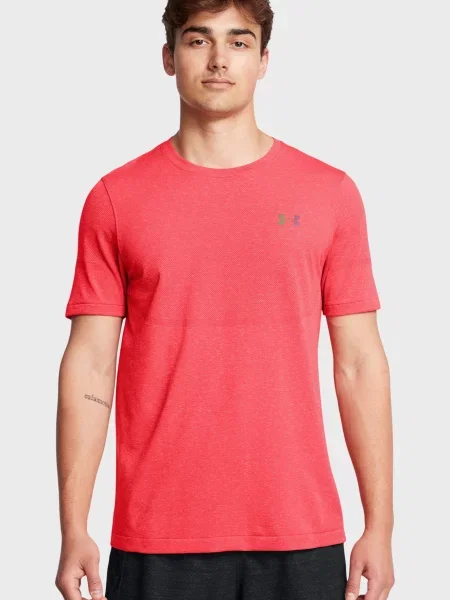 Безшовна спортивна футболка Under Armour червона