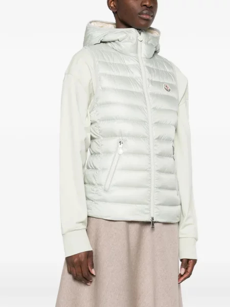 Vestă Moncler cu glugă verde