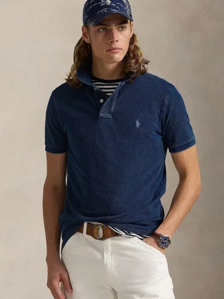 POLO RALPH LAUREN Tenisz póló | Custom slim fit kék