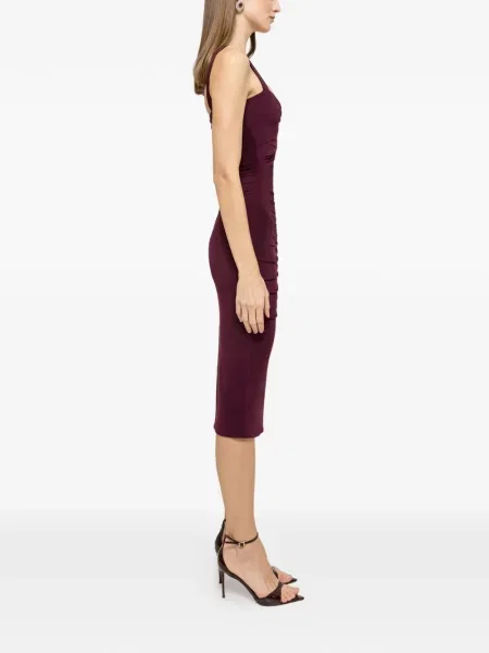 Rochie midi Nissa până la genunchi de costum violet