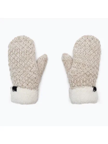 Rękawiczki turystyczne zimowe Jack Wolfskin Highloft Knit Mitten beżowe