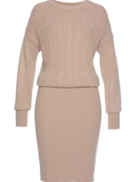 LASCANA Rochie tricotat pielii