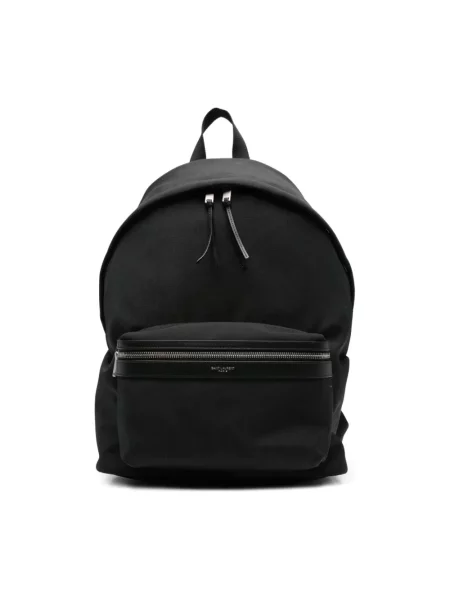 Torba Saint Laurent skórzana w miejskim stylu czarna