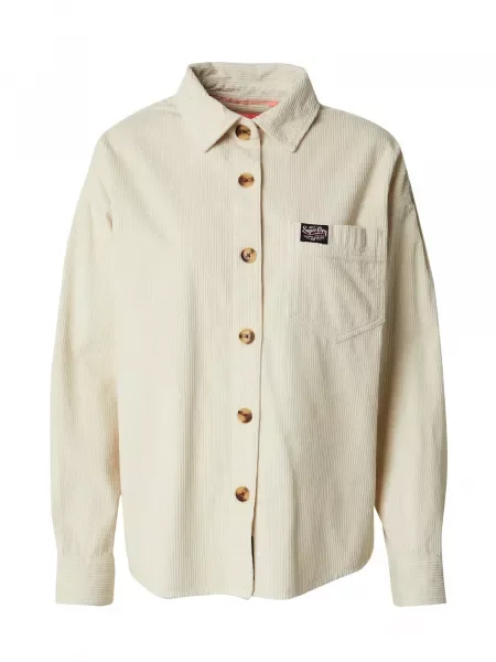 Superdry Bluză alb lână