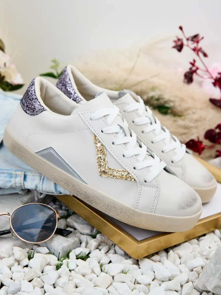 Sneakerși Resti cu cataramă clasici cu bretele albastru