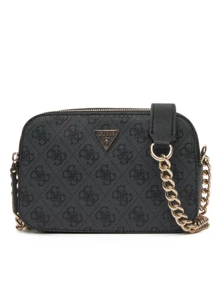 GUESS Torba preko ramena Noelle II tamo siva crna