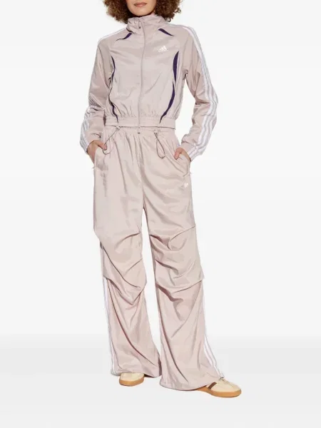 Cropp pantaloni Adidas cu model floral alb