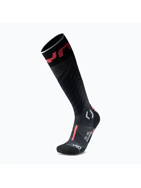 Șosete de schi pentru bărbați UYN Ski One Merino anthracite/pink roz