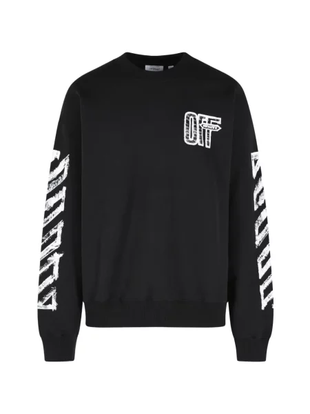 Hanorac Off-white cu imagine alb