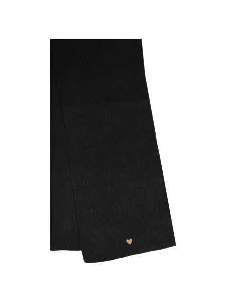 Fular Pieces tricotate negru
