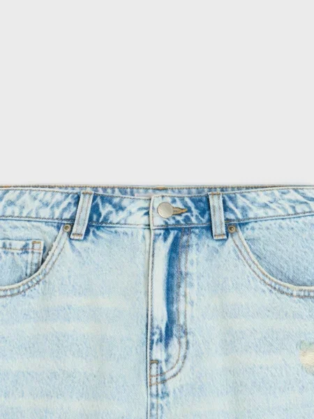 Джинсові шорти mom синій