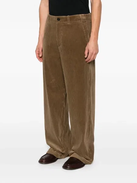 Pantaloni Jil Sander de catifea cord maro