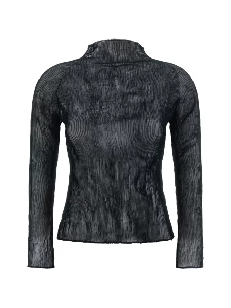 Top Issey Miyake din jerseu albastru
