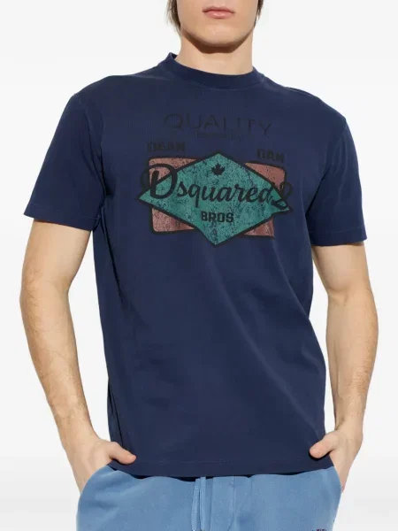 Tricou Dsquared2 cu imagine albastru