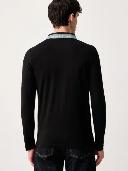 Tricou cu mânecă lungă Guess negru