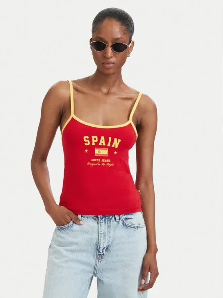 Guess Jeans Top rdeča