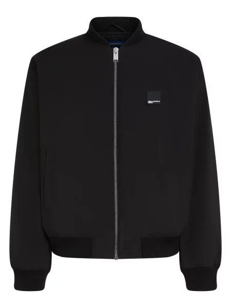 KARL LAGERFELD JEANS Geacă de primăvară-toamnă Bomberjacke mit Reißverschluss negru