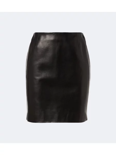 Fustă din piele Gucci negru