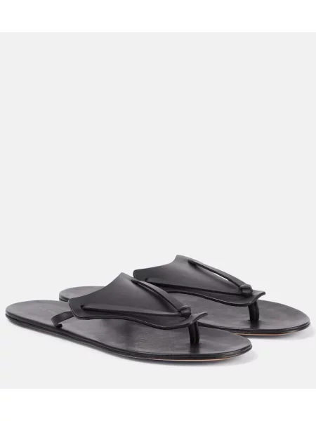 Sandale The Row din piele negru