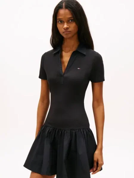 Tommy Jeans Rochie negru