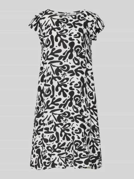 Sukienka letnia o kroju regular fit z czystej model BARRI' Pieces czarna