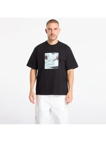 Tricou PLEASURES Breakfast T-Shirt Black M negru
