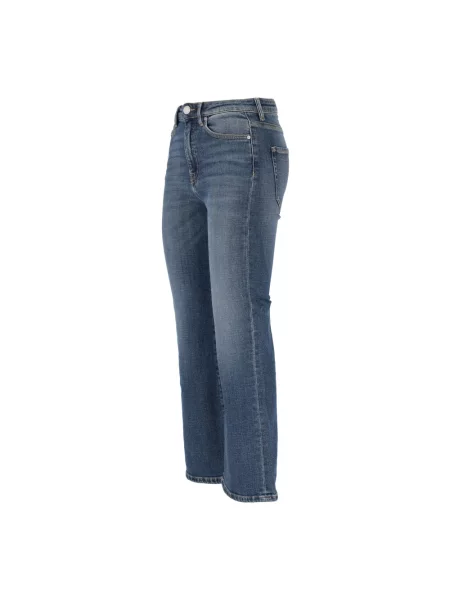 PINKO Jeansy Kobieta Denim Dżinsy bootcut z denimu o średnim odcieniu niebieski