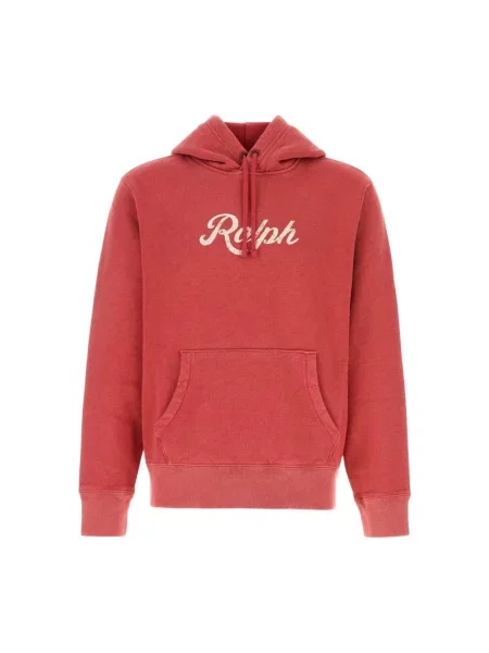 Bluza z kapturem Polo Ralph Lauren z logo czerwona