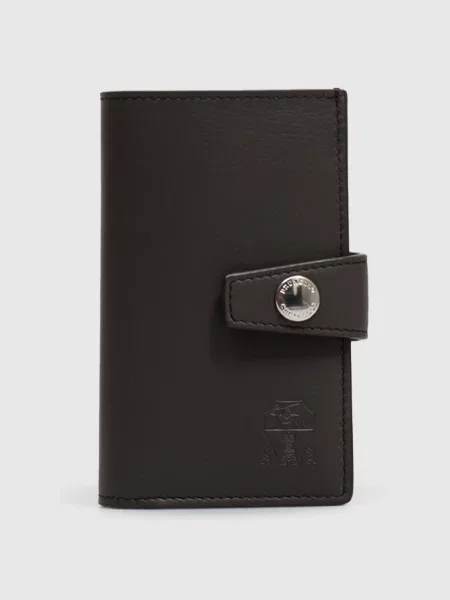 Кожаный кошелек Brunello Cucinelli коричневый