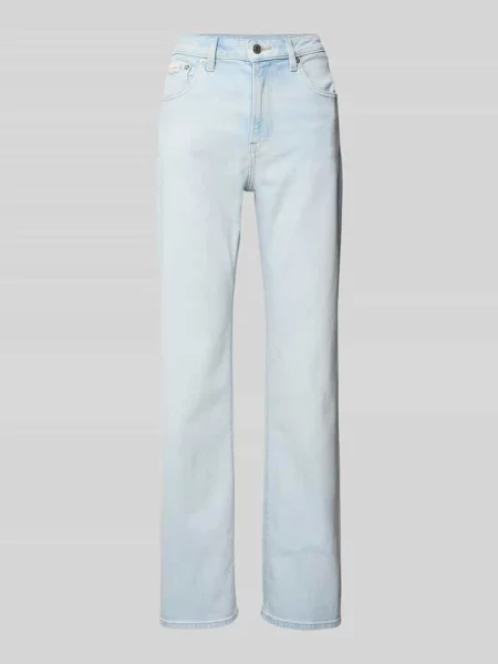 Jeansy o kroju straight fit z mieszanki bawełny Calvin Klein Jeans