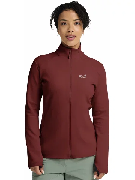 Спортивна кофта Jack Wolfskin бордовий