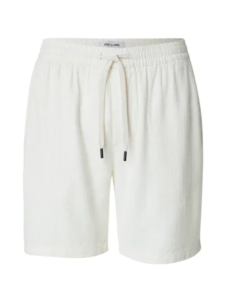 Only & Sons Pantaloni ONSTel' alb