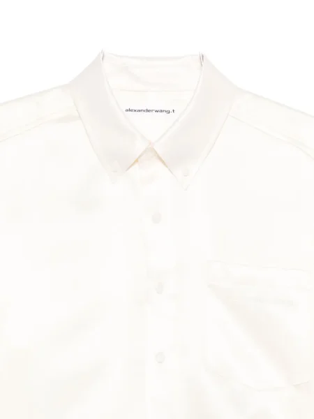 Cămașă Alexander Wang de mătase alb