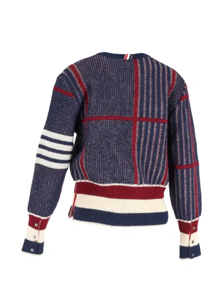 Pledas megztinis Thom Browne v formos iškirpte mėlyna