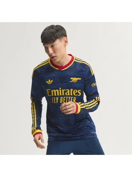 Wyjazdowa koszulka z długim rękawem Arsenal FC Authentic granatowa