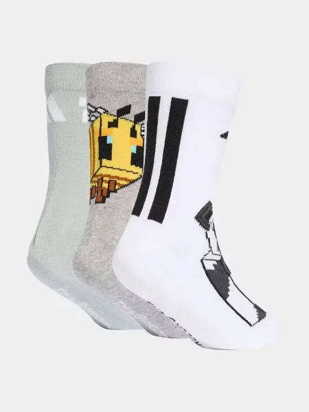 Adidas Performance Detské ponožky MINECRAFT biela