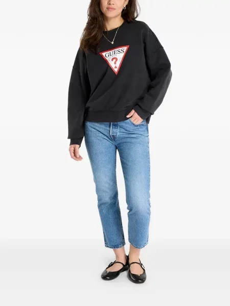 Hanorac Guess cu imagine negru