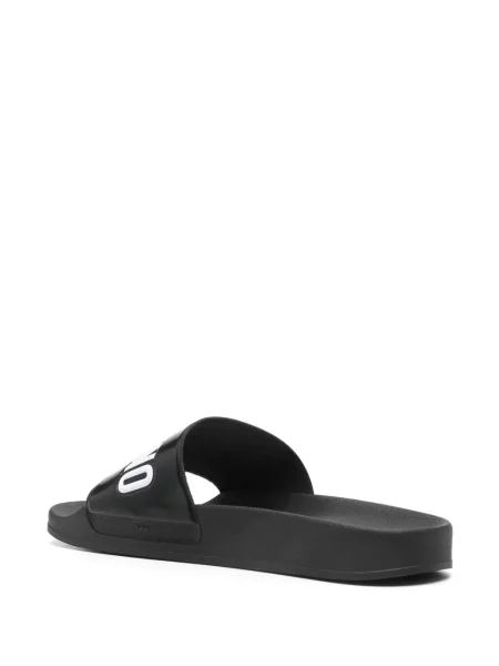 Papuci Moschino cu autograf negru