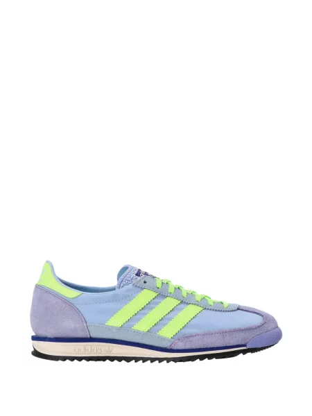 Ριγέ sneakers Adidas Originals σουέντ μπλε