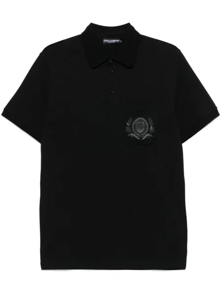 Polo Dolce & Gabbana cu broderie negru