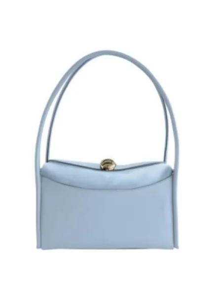 Torebka Furla skórzana niebieska