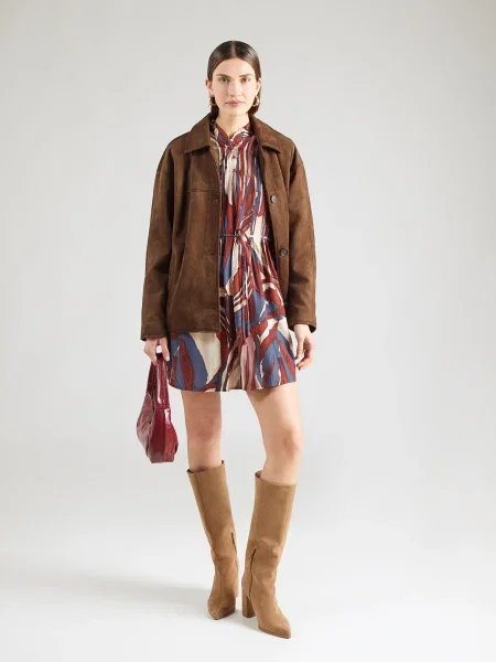 VERO MODA Ruha VMVERA VIOLET ekrü / tengerészkék / bordó / sötétvörös