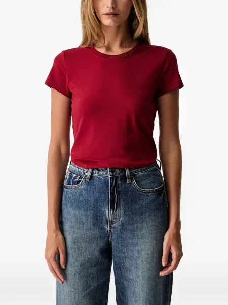Tricou Armani Exchange cu autograf roșu