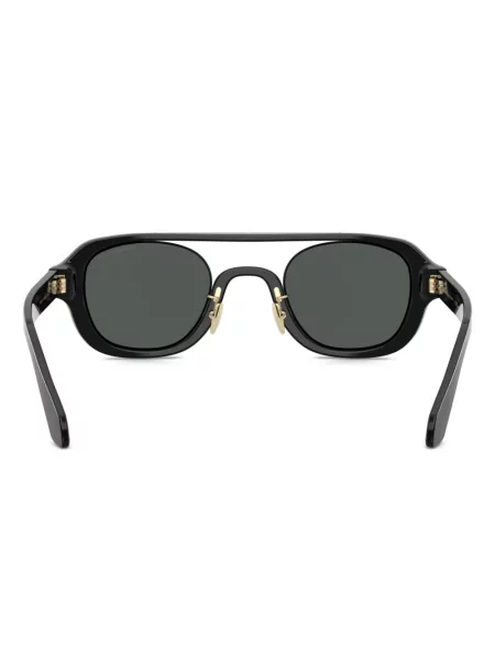 Ochelari de soare rotunzi Giorgio Armani negru