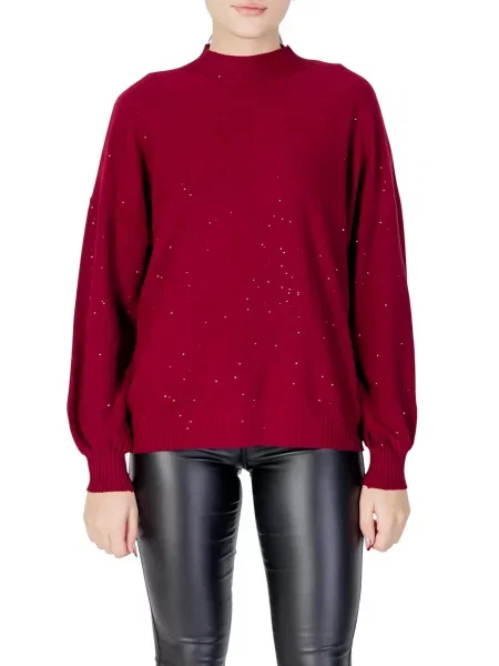 Пуловер Choral с дълъг ръкав черно