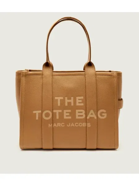 Marc Jacobs De piele geantă shopper THE LARGE TOTE bej