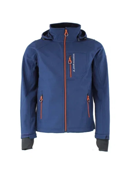 Geacă Peak Mountain softshell albastru