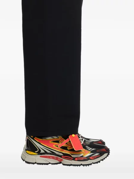 Sneakerși Off-white cu legături alb